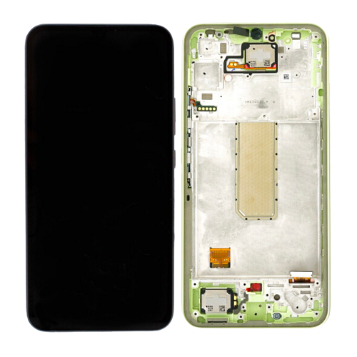 Ekran Samsung A34 A346 (with frame) Green ORG