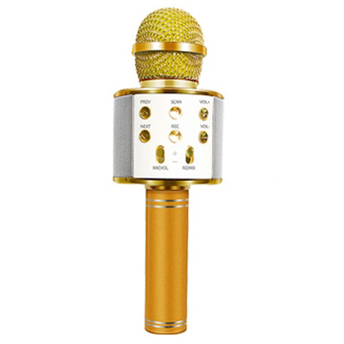 Mikrofon Karaoke Bluetooth Gold