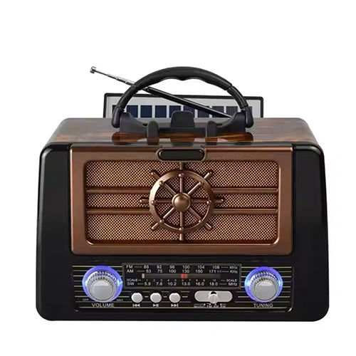 Zvucnik Retro Radio Player 8080S Black Wood