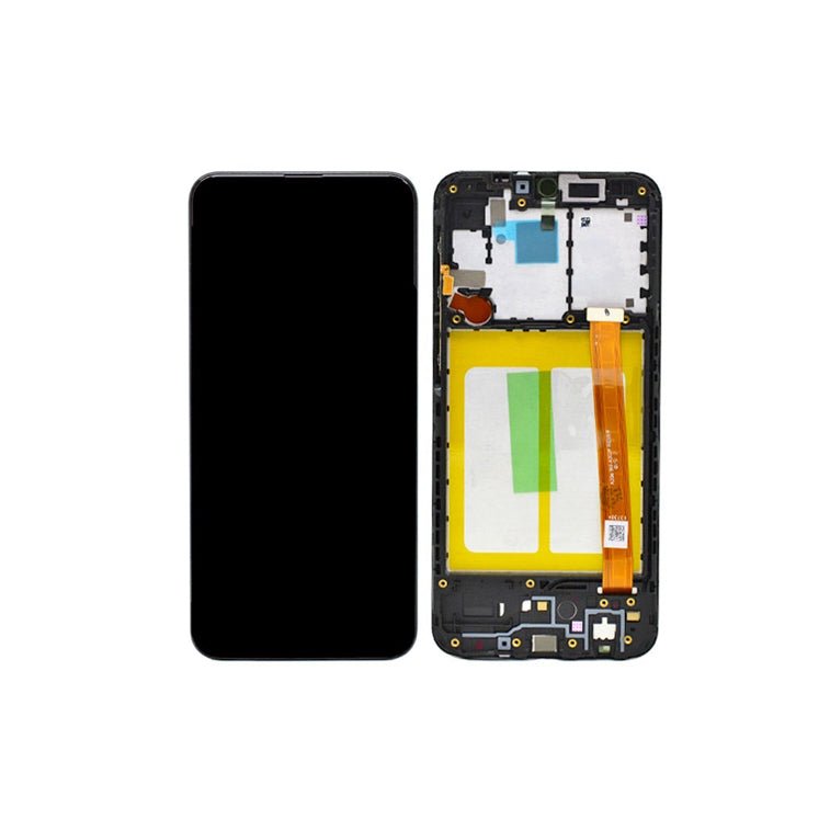 Ekran Samsung A20e A202F (with frame) Black ORG