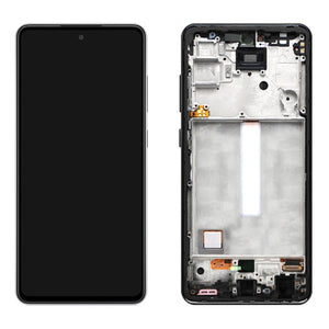 Ekran Samsung A52 A525F (with frame) Black ORG