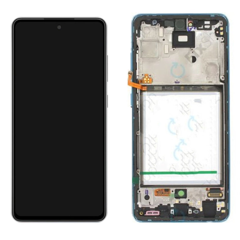 Ekran Samsung A52 A525F (with frame) Blue ORG