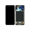 Ekran Samsung A80 A805F (with frame) Black ORG
