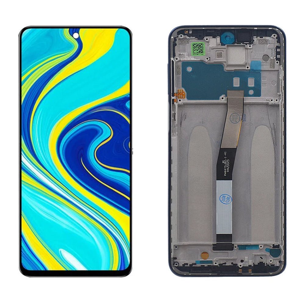 Ekran Xiaomi Redmi Note 9 Pro / Note 9 Pro Max / Note 9S (with frame) Black