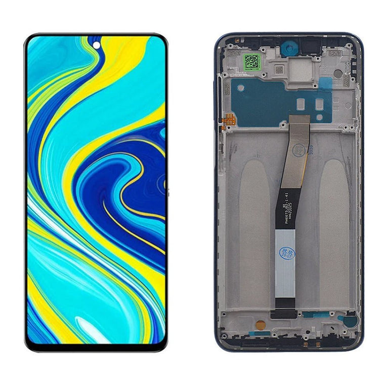 Ekran Xiaomi Redmi Note 9 Pro / Note 9 Pro Max / Note 9S (with frame) Black