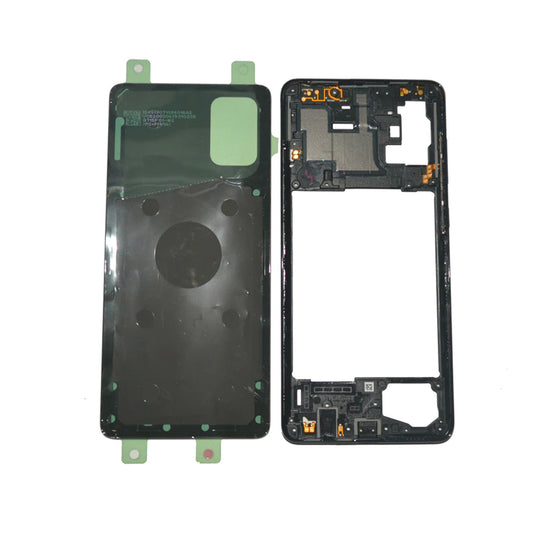 Zaden Kapak Samsung A71 A715 (with frame) Black