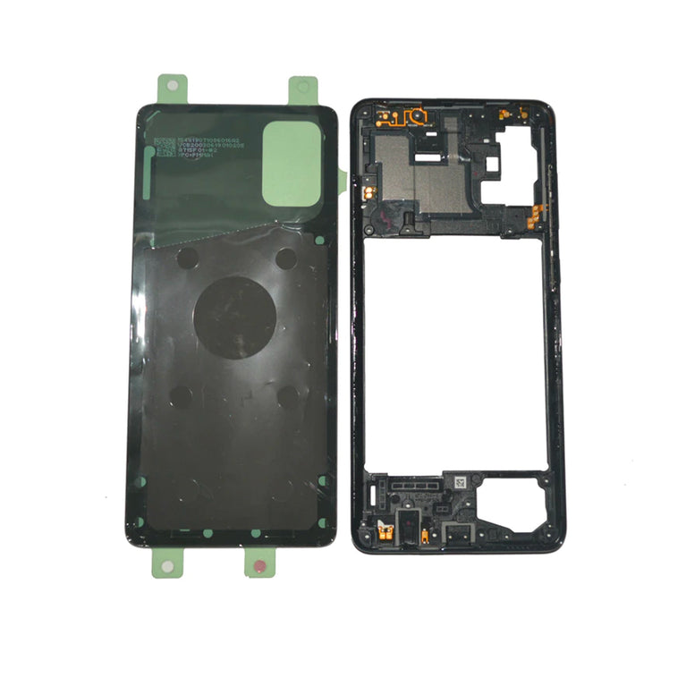 Zaden Kapak Samsung A71 A715 (with frame) Black